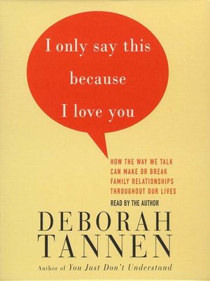cover image of I Only Say This Because I Love You